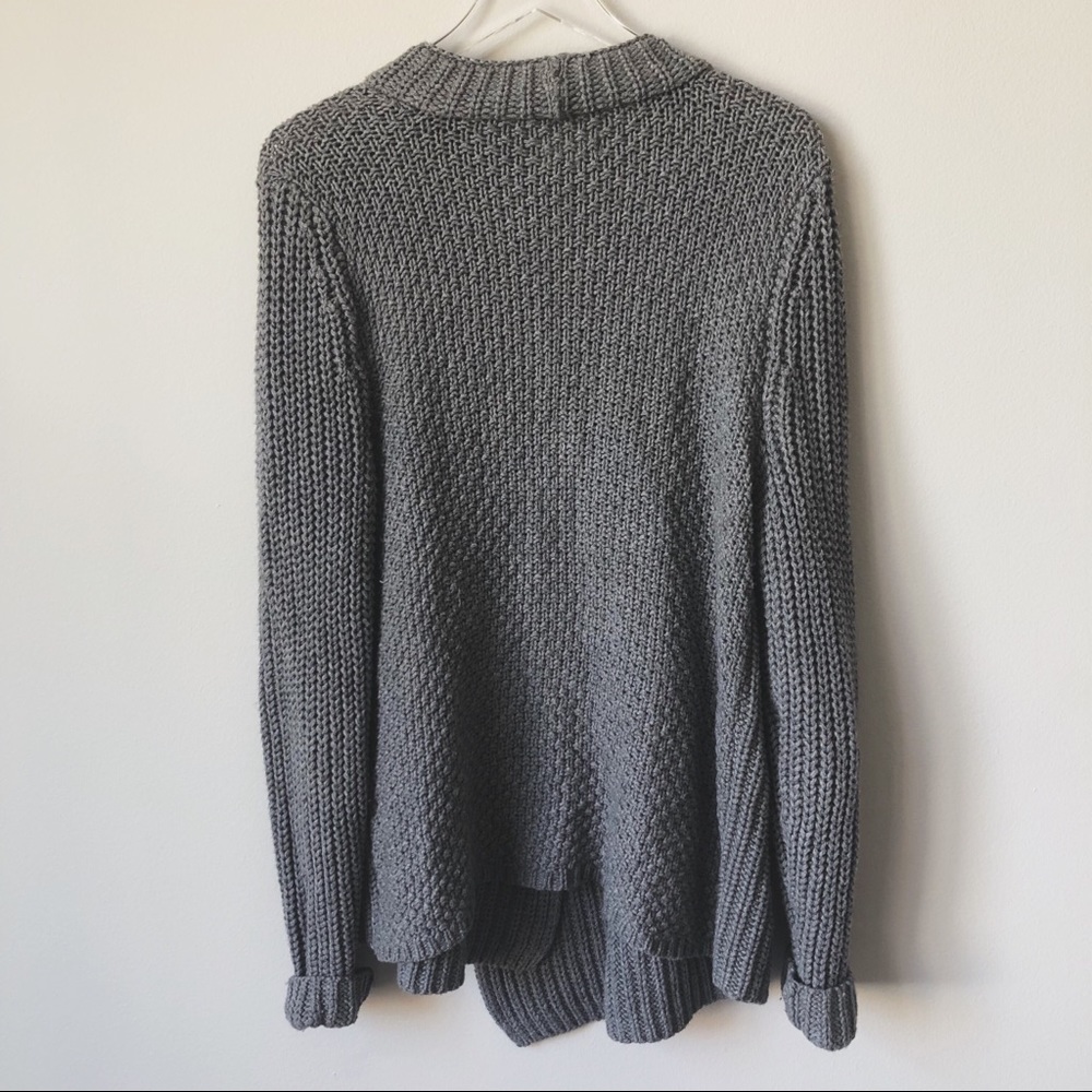 Lou & Grey Chunky Knit Gray Cardigan - Picture 4 of 6